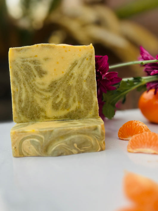 Citrus & Basil Revival | Fresh Tangerine | Natural Body Soap