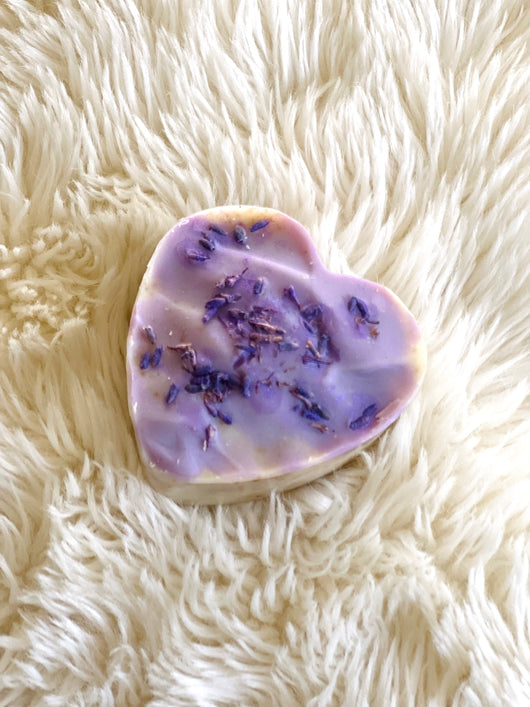 Lavender Oatmeal | Heart Shape | Natural Body Soap